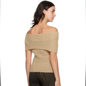 SSENSE Cozy Asymmetric Rib Knit Sweater